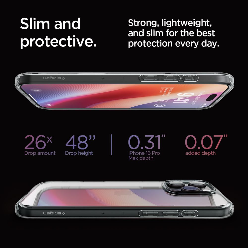 Spigen Ultra Hybrid - θήκη για Apple iPhone 16 Pro Max - Διάφανο - Image 7