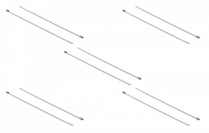DELOCK μεταλλικός σφιγκτήρας καλωδίων 18770, 500x4.6mm, 10τμχ - Image 3