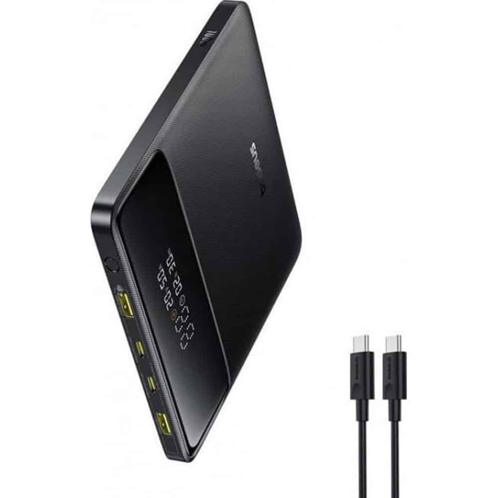 Baseus - Power Bank Blade H1 Lite (P10021604123-00) - Περιλαμβάνεται καλώδιο Type-C, έξοδος 4 θυρών, 100W, 20.000mAh, ψηφιακή οθόνη - μαύρο - Image 2