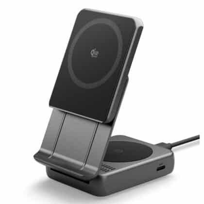 Spigen - Ασύρματος Σταθμός Φόρτισης Essential EF302MOQ (ACH10399) - MagSafe, Γρήγορη Φόρτιση, Qi2.2, Τύπου-C, Πτυσσόμενος, 25W - Γκρι