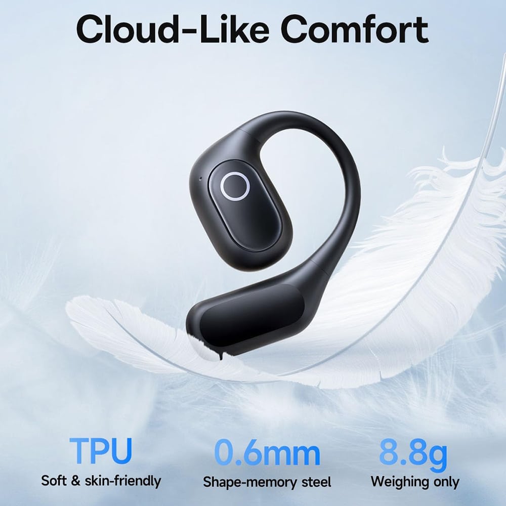 Baseus - Ασύρματα ακουστικά Eli 2i Fit (A0102604) - Σχεδιασμός ανοιχτού αυτιού, Bluetooth 6.0, 2 μικροφώνων AI ENC, 600mAh, IPX5 - Cosmic Black - Image 6