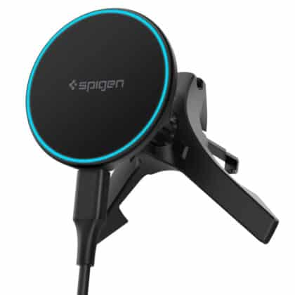 Spigen Essential Qi2 15W MagSafe Επαγωγική Βάση Αεραγωγού Αυτοκινήτου Μαύρη