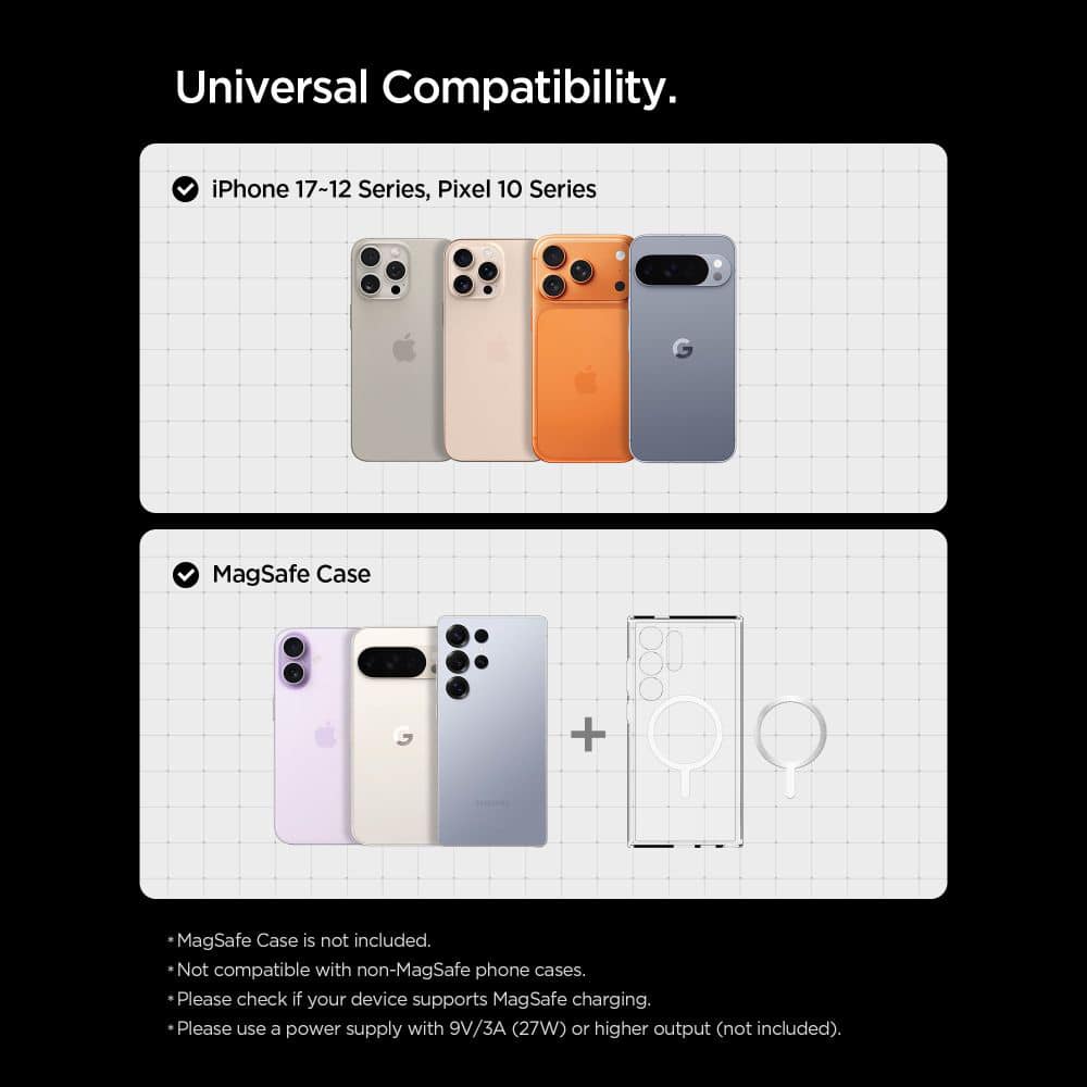 Spigen Essential Qi2 15W MagSafe Επαγωγική Βάση Αεραγωγού Αυτοκινήτου Μαύρη - Image 7