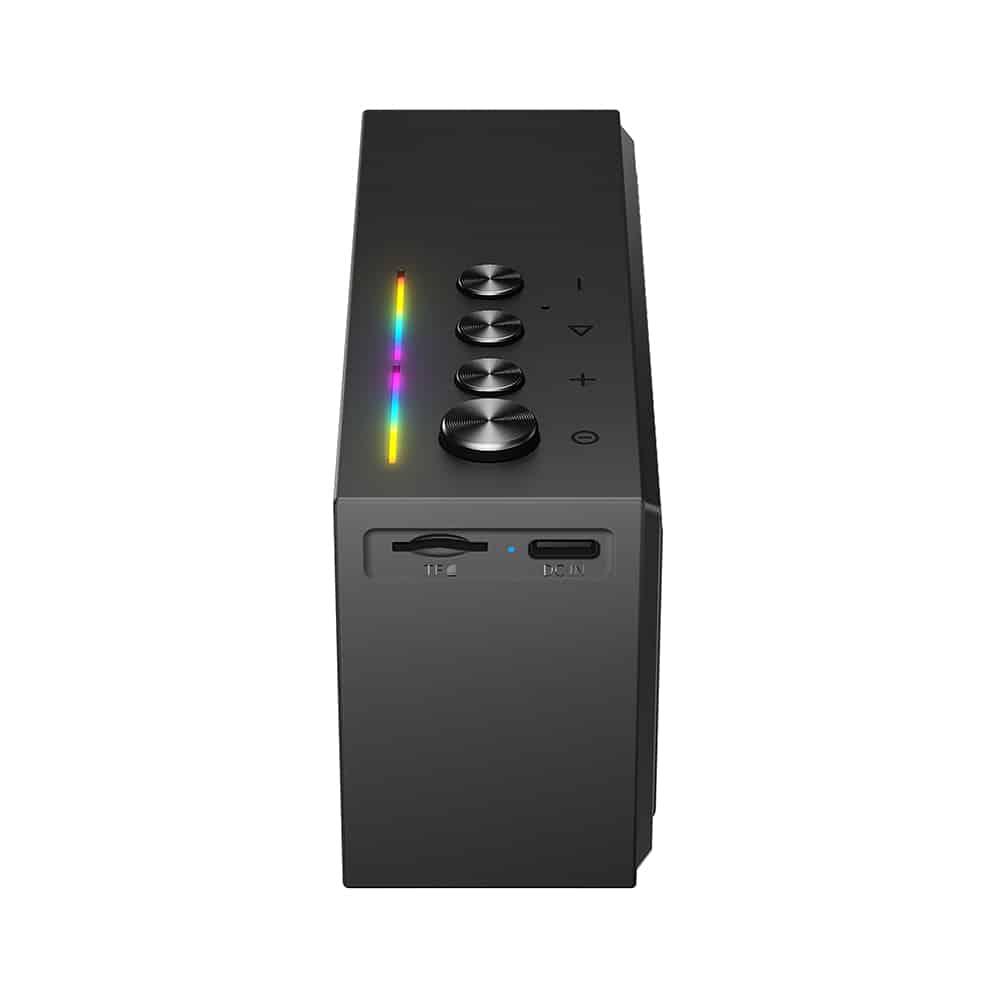 Acefast - Φορητό Ασύρματο Ηχείο (K9 Go) - TWS, TF, Bluetooth 6.0, Κλήσεις Hands-Free HFP, RGB, 1200mAh, IPX4 - Μαύρο - Image 4