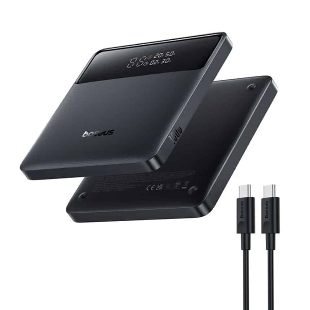 Baseus - Power Bank Blade H1 Lite (P10021604123-00) - Περιλαμβάνεται καλώδιο Type-C, έξοδος 4 θυρών, 100W, 20.000mAh, ψηφιακή οθόνη - μαύρο - Image 4
