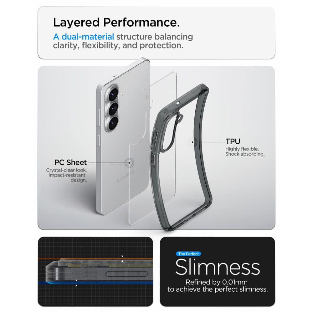 Spigen Ultra Hybrid - θήκη για Samsung Galaxy S26 - Διάφανο - Image 7