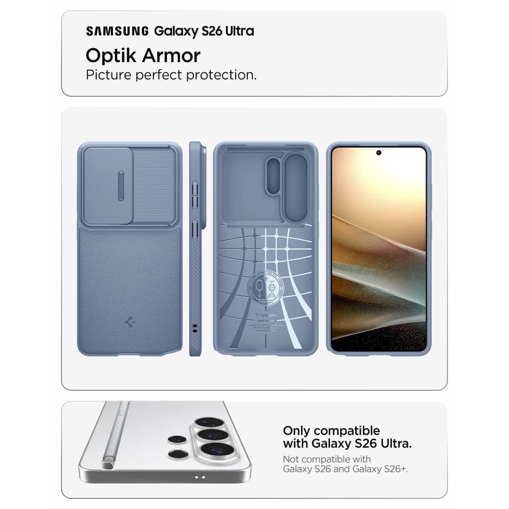 Spigen Optik Armor - θήκη για Samsung Galaxy S26 Ultra - Μπλε - Image 5