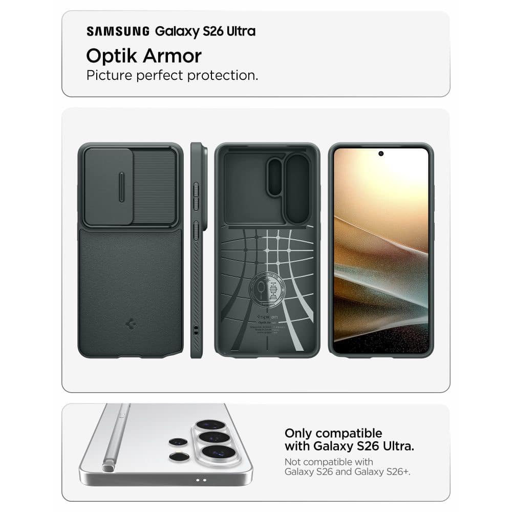Spigen Optik Armor - θήκη για Samsung Galaxy S26 Ultra - Πράσινο - Image 6