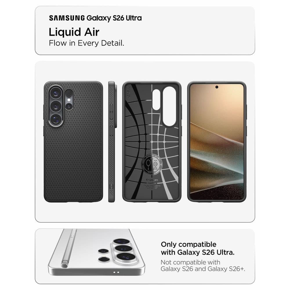 Spigen Liquid Air - θήκη για Samsung Galaxy S26 Ultra - Μαύρο - Image 7
