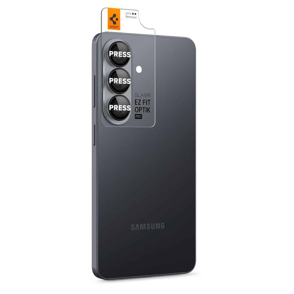 Προστατευτικό φακού κάμερας Spigen Optik Pro HD Glas.TR “EZ FIT” για Samsung Galaxy S26+ Μαύρο 2 τεμάχια. - Image 4