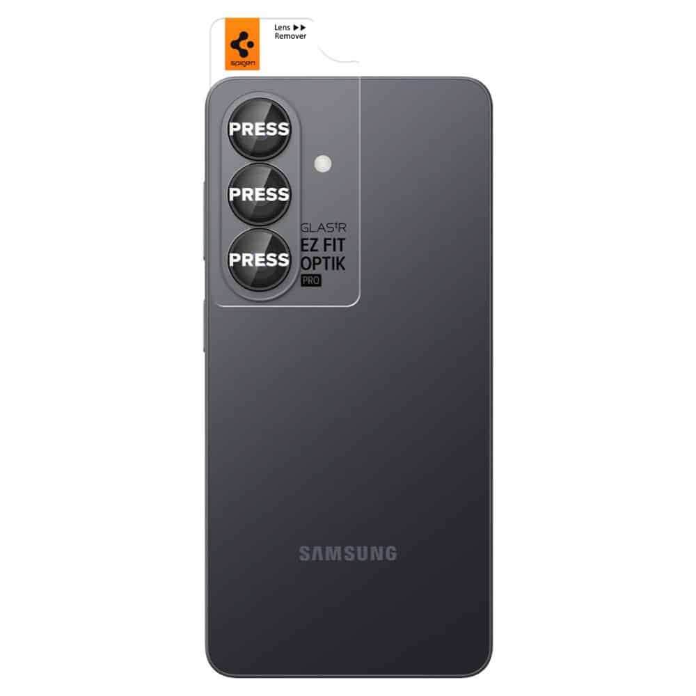 Προστατευτικό φακού κάμερας Spigen Optik Pro HD Glas.TR “EZ FIT” για Samsung Galaxy S26 μαύρο, 2 τεμάχια. - Image 2