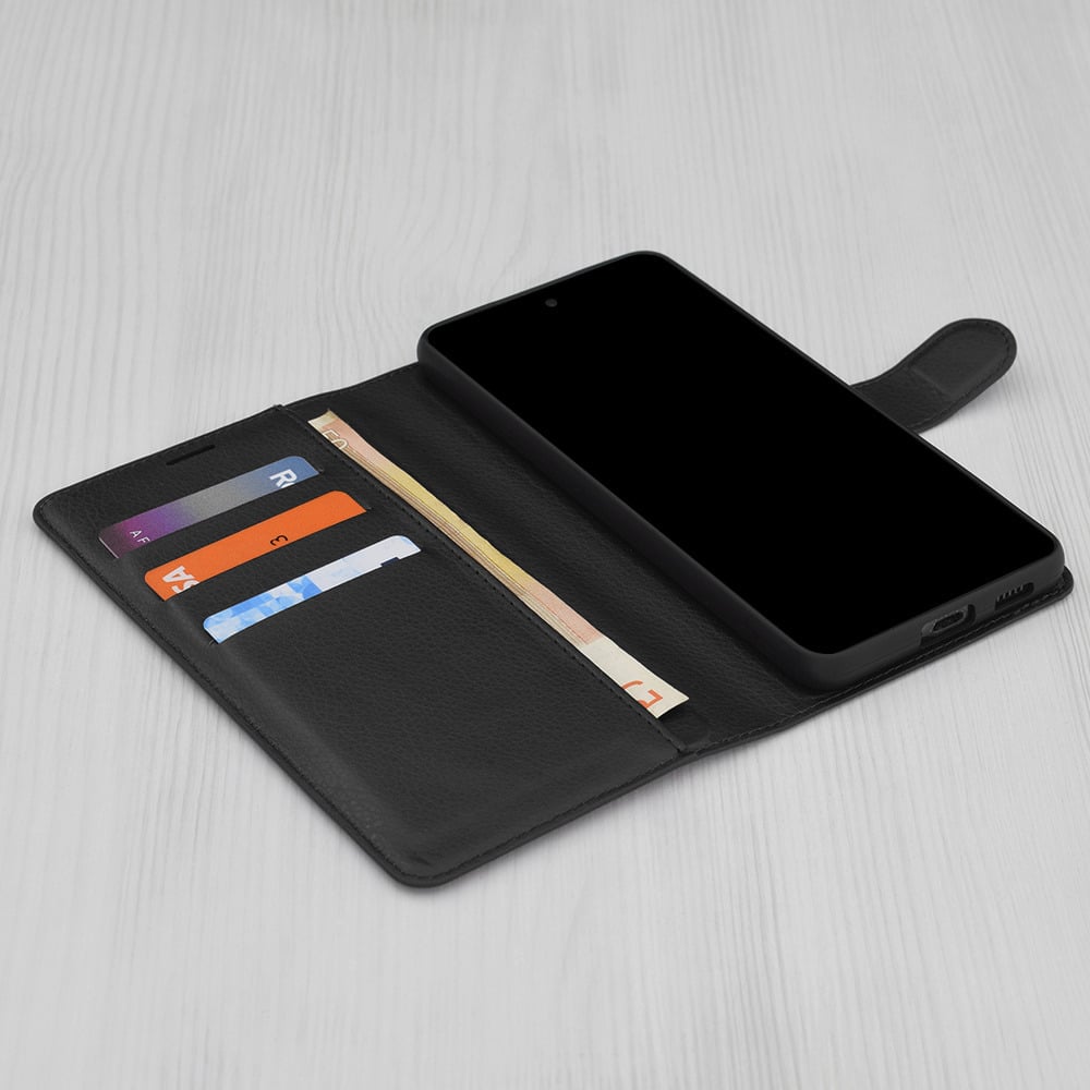 Techsuit Leather Folio - θήκη για Motorola Edge 70 Fusion - Μαύρο - Image 3