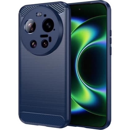 Techsuit Carbon Silicone - θήκη για Xiaomi 17 Ultra - Μπλε