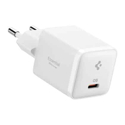 Spigen - Φορτιστής τοίχου Essential EE301EU (ACH09492) - Type-C, Γρήγορη φόρτιση, Quantum Boost, 30W - Λευκό