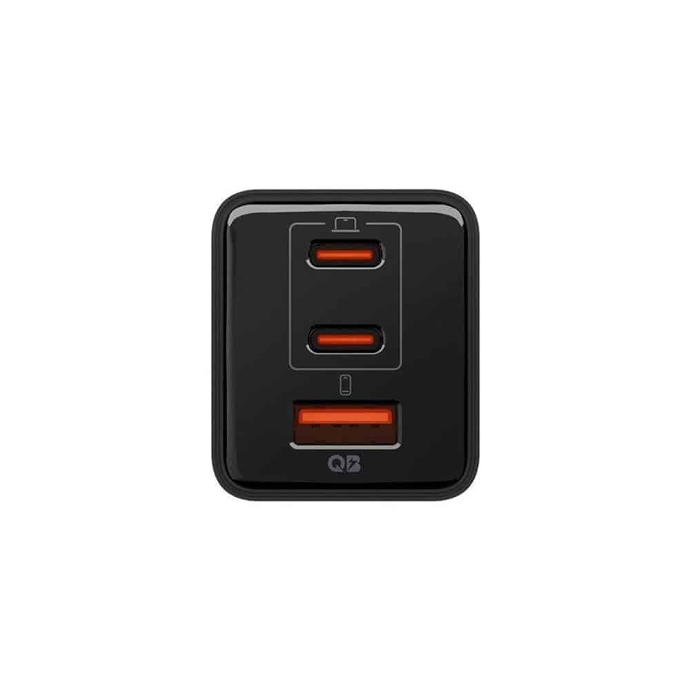 Spigen - Φορτιστής τοίχου Essential EE473EU (ACH09465) - USB, 2x Type-C, Γρήγορη φόρτιση, Quantum Boost, 47W - Μαύρο - Image 2
