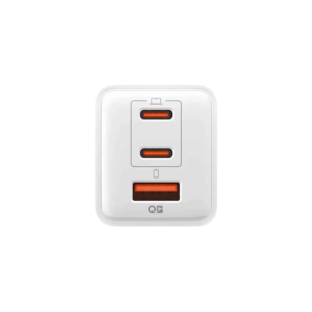 Spigen - Φορτιστής τοίχου Essential EE473EU (ACH09464) - USB, 2x Type-C, Γρήγορη φόρτιση, Quantum Boost, 47W - Λευκό - Image 3