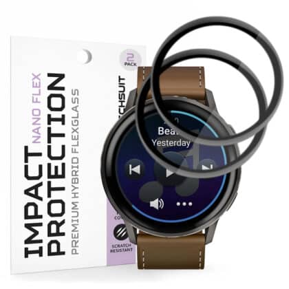 Techsuit - Nano Flex (2 τεμάχια) - Garmin Venu 4 45mm - Μαύρο