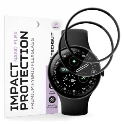 Techsuit - Nano Flex (συσκευασία 2 τεμαχίων) - Google Pixel Watch 4 45mm - Μαύρο