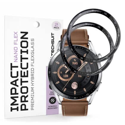 Techsuit - Nano Flex (συσκευασία 2 τεμαχίων) - Huawei Watch GT 3 46mm - Μαύρο