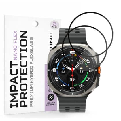Techsuit - Nano Flex (συσκευασία 2 τεμαχίων) - Samsung Galaxy Watch Ultra 47mm - Μαύρο