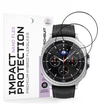 Techsuit - Nano Flex (συσκευασία 2 τεμαχίων) - Samsung Galaxy Watch8 Classic - Μαύρο