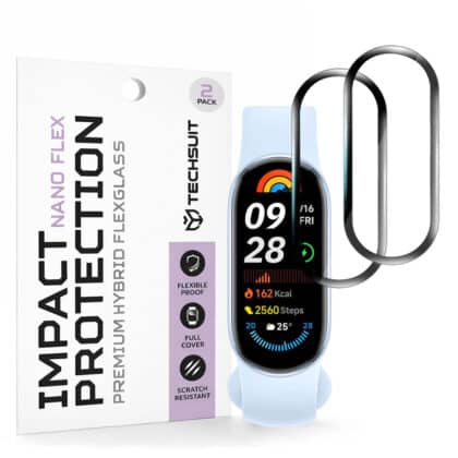 Techsuit - Nano Flex (συσκευασία 2 τεμαχίων) - Xiaomi Mi Band 9 / 9 NFC - Μαύρο
