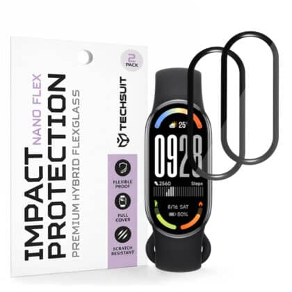 Techsuit - Nano Flex (συσκευασία 2 τεμαχίων) - Xiaomi Smart Band 10 - Μαύρο