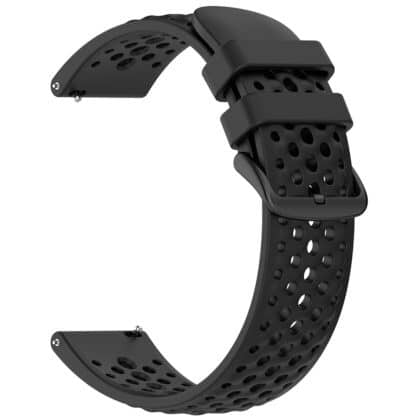 Techsuit - Λουράκι ρολογιού 22mm (W083) - Amazfit Active Max/Samsung Galaxy Watch (46mm)/Watch 3/Gear S3/Amazfit GTR/GTR 2 - Μαύρο