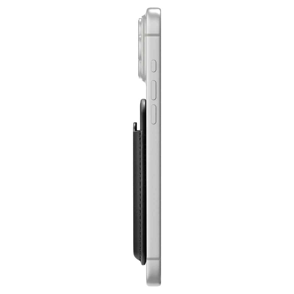 Spigen - Πορτοφόλι Valentinus MagFit (AFA11337) - για 5 κάρτες εύκολης πρόσβασης, μινιμαλιστική κατασκευή, δέρμα PU - μαύρο - Image 7
