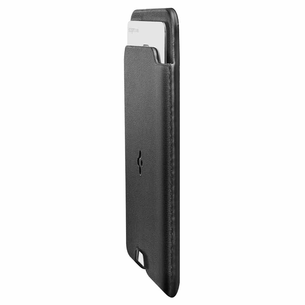 Spigen - Πορτοφόλι Valentinus MagFit (AFA11337) - για 5 κάρτες εύκολης πρόσβασης, μινιμαλιστική κατασκευή, δέρμα PU - μαύρο - Image 6