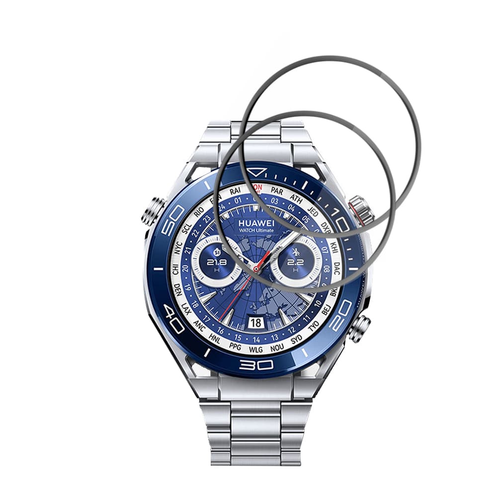 Techsuit - Nano Flex (συσκευασία 2 τεμαχίων) - Huawei Watch Ultimate / Ultimate 2 - Μαύρο - Image 2