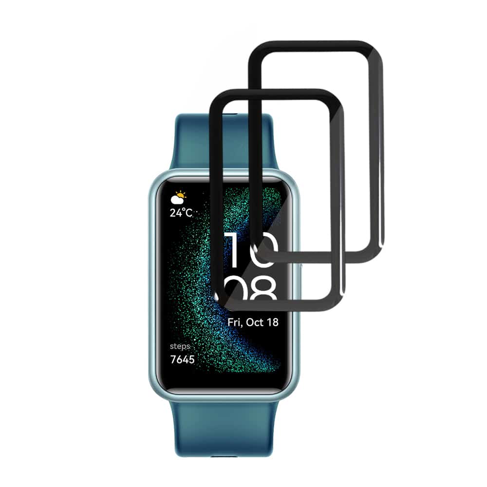 Techsuit - Nano Flex (συσκευασία 2 τεμαχίων) - Huawei Watch FIT SE - Μαύρο - Image 2