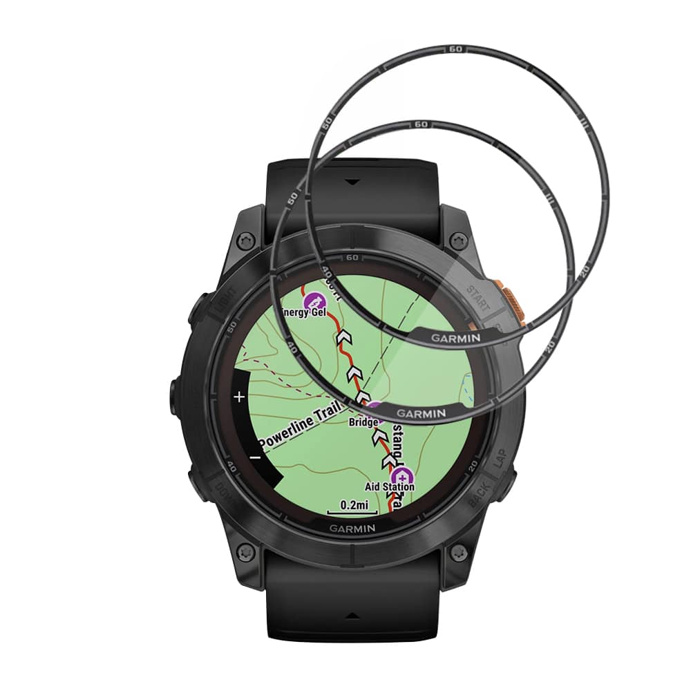 Techsuit - Nano Flex (2 τεμάχια) - Garmin Fenix 7X Pro Solar - Μαύρο - Image 2