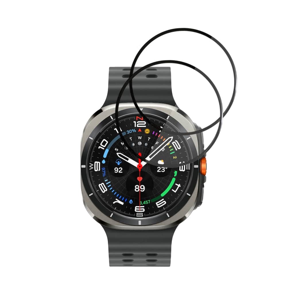 Techsuit - Nano Flex (συσκευασία 2 τεμαχίων) - Samsung Galaxy Watch Ultra 47mm - Μαύρο - Image 2