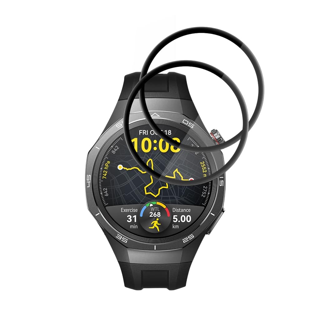 Techsuit - Nano Flex (συσκευασία 2 τεμαχίων) - Huawei Watch GT 5 Pro 46mm - Μαύρο - Image 2