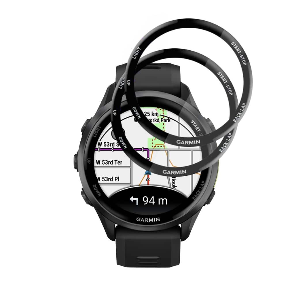Techsuit - Nano Flex (2 τεμάχια) - Garmin Forerunner 970 / Forerunner 570 47mm - Μαύρο - Image 2
