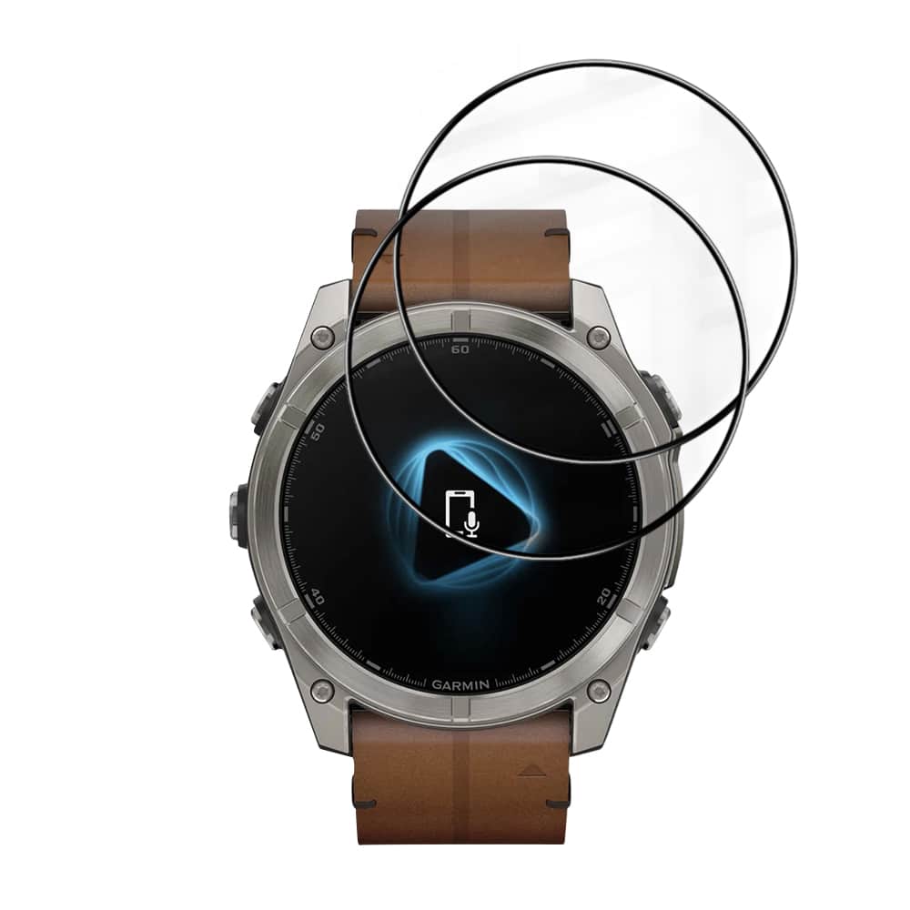 Techsuit - Nano Flex (2 τεμάχια) - Garmin Fenix 8 / Fenix 8 Pro 51mm - Μαύρο - Image 2