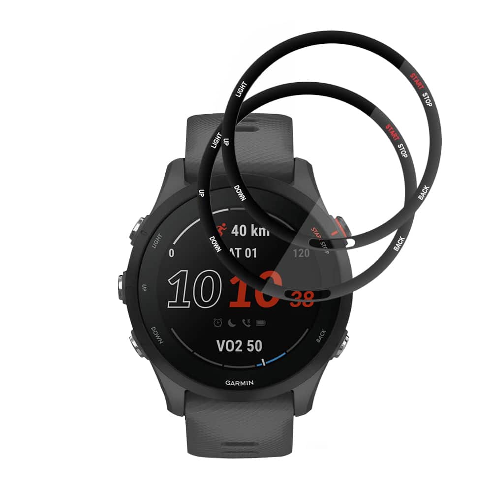 Techsuit - Nano Flex (2 τεμάχια) - Garmin Forerunner 255 / Forerunner 255 Music - Μαύρο - Image 2