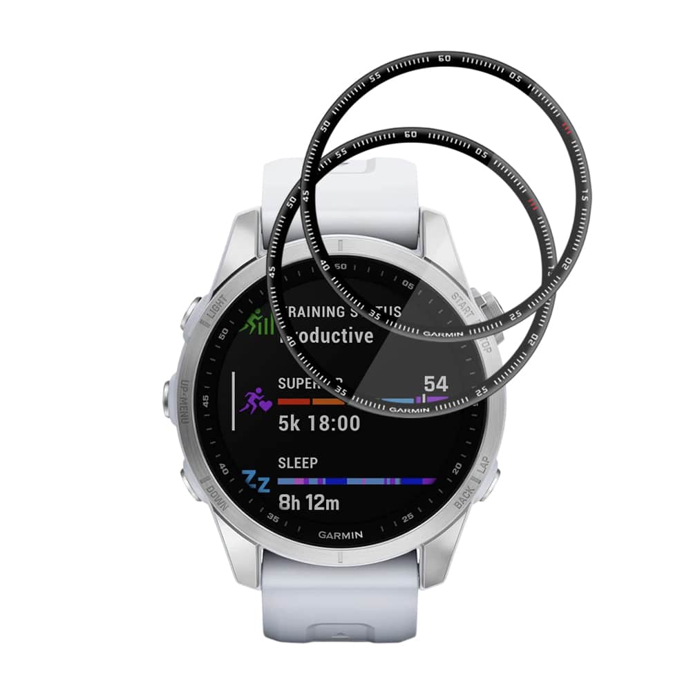 Techsuit - Nano Flex (2 τεμάχια) - Garmin Fenix 7S - Μαύρο - Image 2