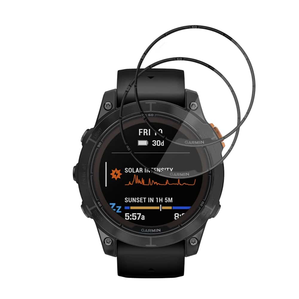 Techsuit - Nano Flex (2 τεμάχια) - Garmin Fenix 7 Pro Solar - Μαύρο - Image 2