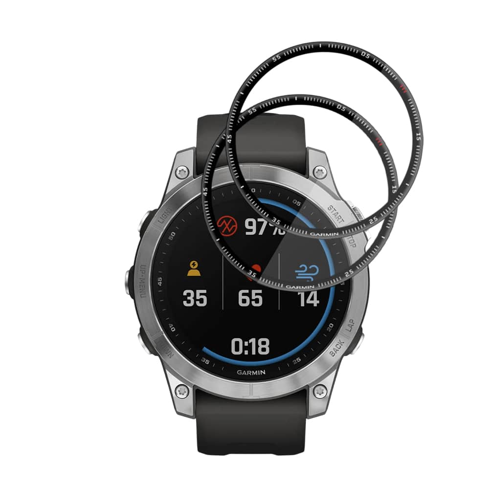 Techsuit - Nano Flex (2 τεμάχια) - Garmin Fenix 7 - Μαύρο - Image 2