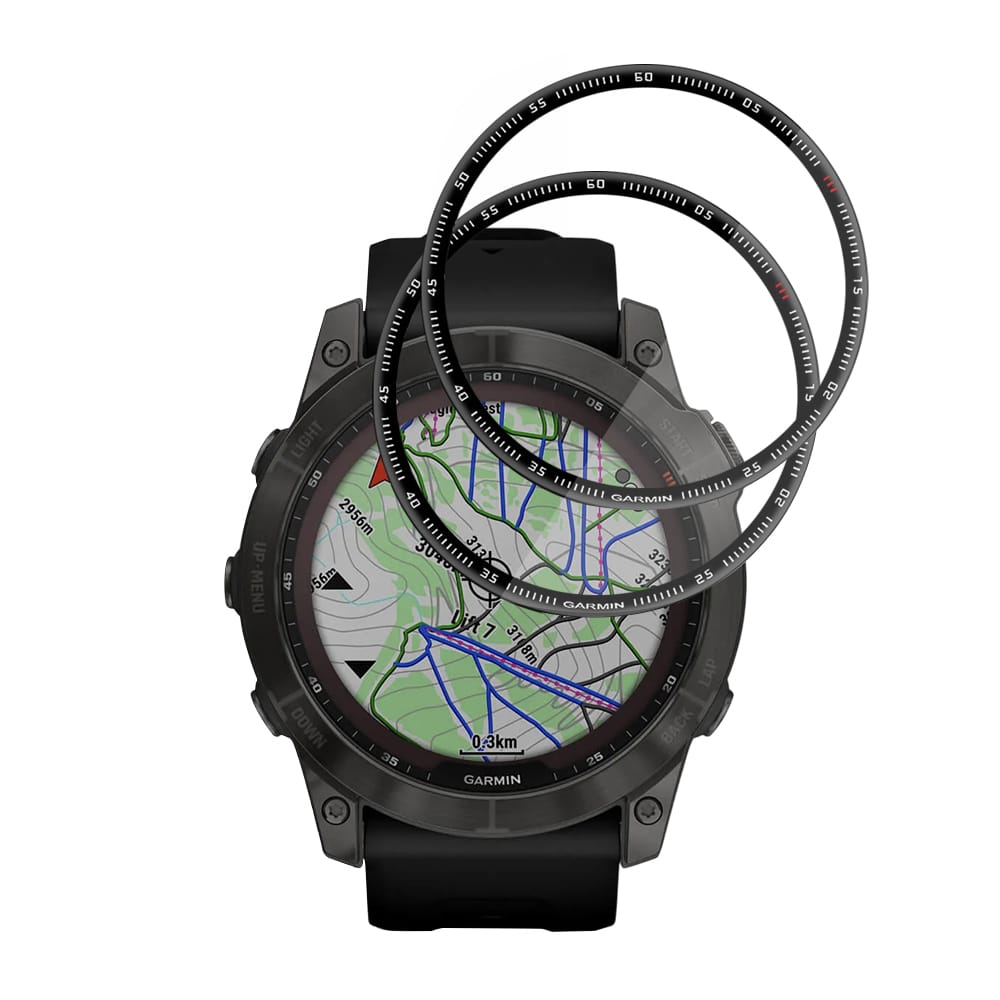 Techsuit - Nano Flex (2 τεμάχια) - Garmin Fenix 7X - Μαύρο - Image 2