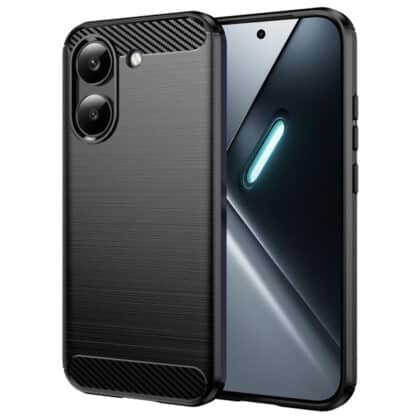 Techsuit Carbon Silicone - θήκη για Xiaomi Poco X8 Pro - Μαύρο