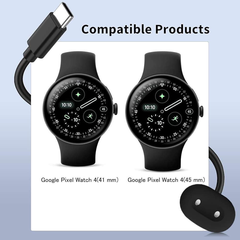 Techsuit - Καλώδιο ασύρματης φόρτισης SmartWatch (THPX) - για Google Pixel Watch 4 - Μαύρο - Image 5
