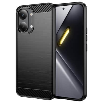 Techsuit Carbon Silicone - θήκη για Xiaomi Poco X8 Pro Max - Μαύρο