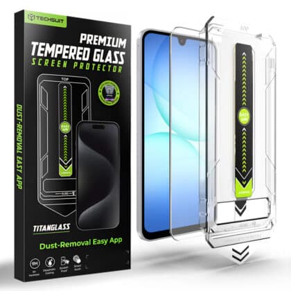 Techsuit - [Συμβατό με ξεκλείδωμα με δακτυλικό αποτύπωμα] TitanGlass CrystalHD - Samsung Galaxy A16 4G / A16 5G / A17 4G / A17 5G - Διαφανές