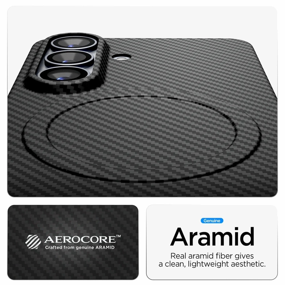 Spigen - Θήκη Air Skin Aramid MagFit (ACS11048) - Samsung Galaxy S26 Plus - Μαύρο - Image 4