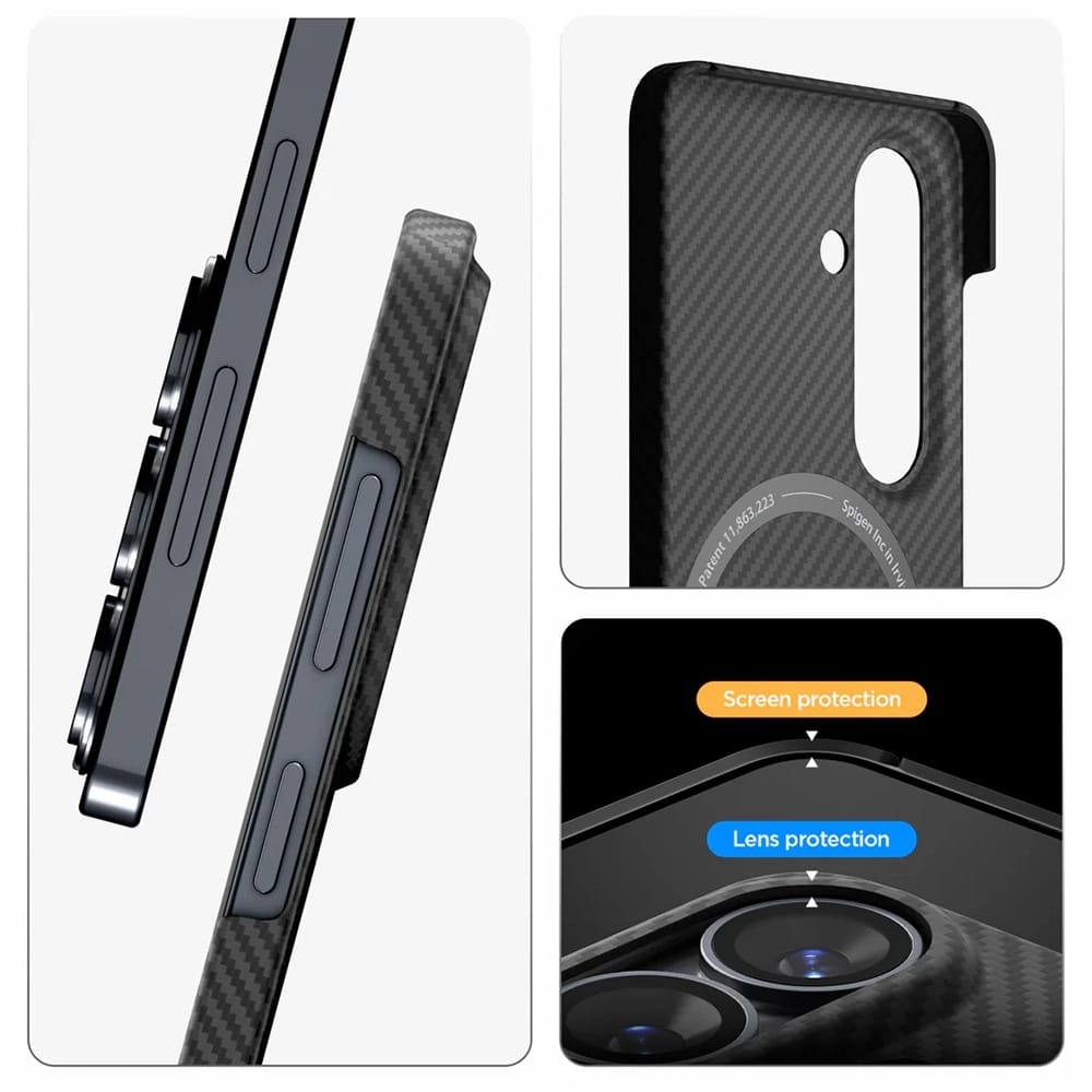 Spigen - Θήκη Air Skin Aramid MagFit (ACS11048) - Samsung Galaxy S26 Plus - Μαύρο - Image 5