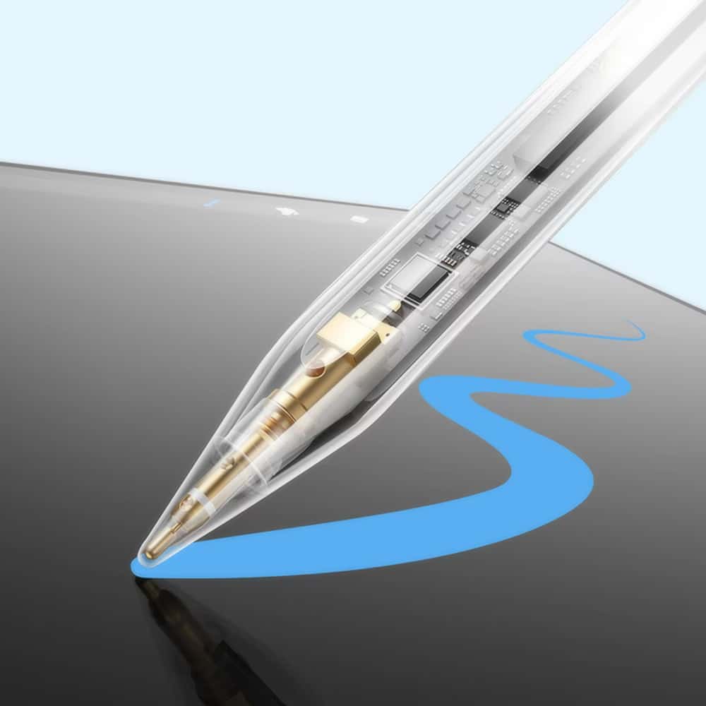 Baseus - Γραφίδα Smooth Writing Series 3 (P80080806213-00) - με μαγνητική ασύρματη φόρτιση, 140mAh, Απόρριψη παλάμης - Λευκό - Image 2