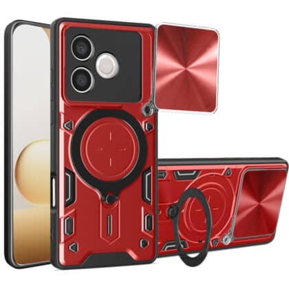 Techsuit CamGuard Pro - θήκη για Honor 600 Lite - Κόκκινο